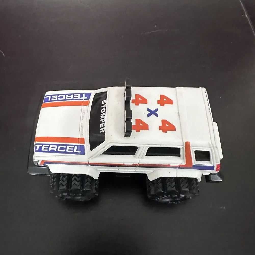 Schaper Stomper Toyota Tercel SR5 4 X 4 High Low Gear 1980s White Stripes Rare